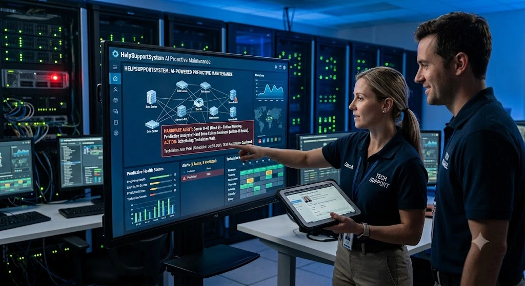 AI schedules technician visits before hardware fails