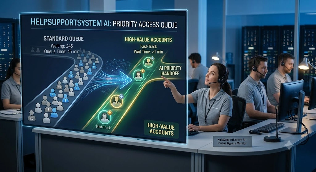 AI bypasses queues for high-value accounts